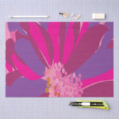 Paarse Roze Bloempatroon Tissuepapier (Craft)