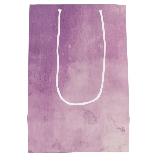 Paarse roze blush textuur medium cadeauzakje (Achterkant)