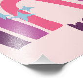 Paarse roze bohemiaanse regenboog - Speciaal geper Foto Afdruk (Hoek)