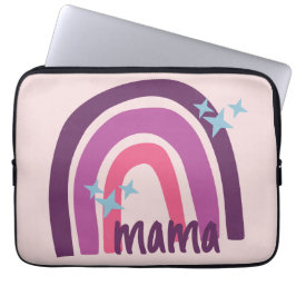 Paarse roze bohemiaanse regenboog - Speciaal geper Laptop Sleeve