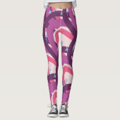Paarse roze bohemiaanse regenboog - Speciaal geper Leggings (Voorkant)