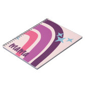 Paarse roze bohemiaanse regenboog - Speciaal geper Notitieboek (Linkerzijde)