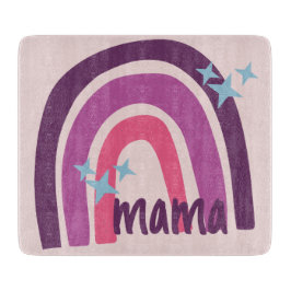 Paarse roze bohemiaanse regenboog - Speciaal geper Snijplank