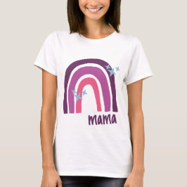 Paarse roze bohemiaanse regenboog - Speciaal geper T-shirt