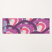 Paarse roze bohemiaanse regenboog - Speciaal geper Yogamat (Voorkant (horizontaal))
