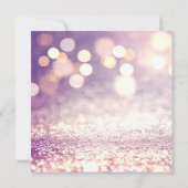 Paarse & Roze Bokeh, Voorraad de Bar Couples Showe Kaart (Achterkant)