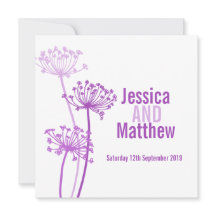 Paarse roze bruiloft voor  kervel