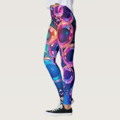 Paarse Roze Bubble Magic Leggings (Links)