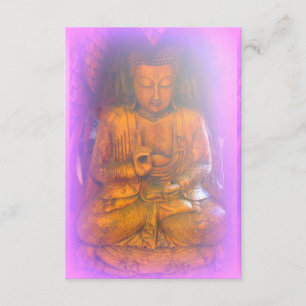 paarse/roze buddha-uitnodigingskaart kaart