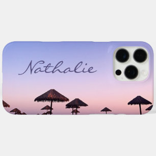 Paarse Roze California Beach Sunset Aangepaste naa iPhone 16 Pro Max Hoesje