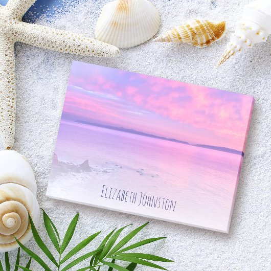 Paarse Roze California Beach Sunset Foto Aangepast Post-it® Notes