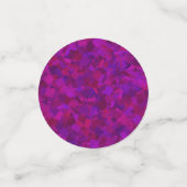 Paarse Roze Confetti Cubisme Abstract Patroon (Kleine voorkant)