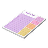 Paarse Roze Dag Tracker Taken Stappen Meds Notitieblok (Linkerzijde)