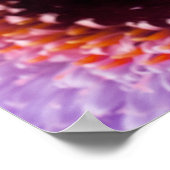 Paarse roze Daisy Gepersonaliseerd Sjabloon Poster (Hoek)