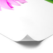 Paarse roze Daisy Gepersonaliseerd Sjabloon Poster (Hoek)