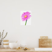 Paarse roze Daisy Gepersonaliseerd Sjabloon Poster (Keuken)