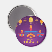 Paarse roze Diwali licht illustratie