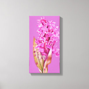 Paarse roze doekdoek canvas afdruk