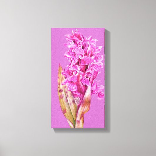 Paarse roze doekdoek canvas afdruk (Voorkant)