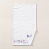 Paarse Roze Draken Badhanddoek Set Custom Set Bad Handdoek (Handdoek)