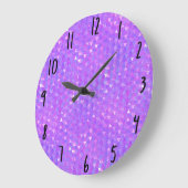 Paarse roze driehoeken Geometrische patronen Grote Klok (Hoek)