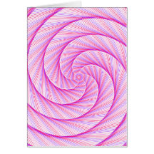 Paarse Roze Duik Drop Wiskunde Swirl Kaart