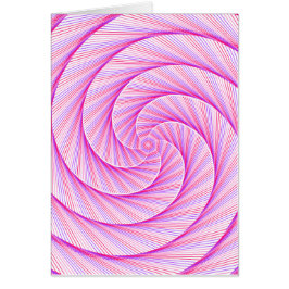 Paarse Roze Duik Drop Wiskunde Swirl Kaart