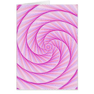 Paarse Roze Duik Drop Wiskunde Swirl Kaart