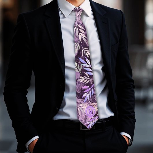 Paarse Roze Edelsteen Lichtreflectie Stropdas