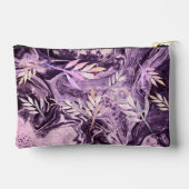 Paarse Roze Edelsteen Modern Monogram Etui (Achterkant)