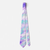 Paarse roze en Aqua Tie Dye Stropdas (Voorkant)