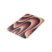 Paarse, roze en beige abstract wervelingsontwerp badmat (Gekanteld)