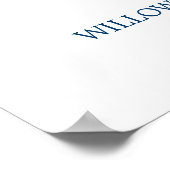 Paarse roze en blauwe bloemen Vrijgezellenfeest We Poster (Hoek)