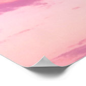 Paarse roze en blauwe sky-wolk voor de zomervakant poster (Hoek)