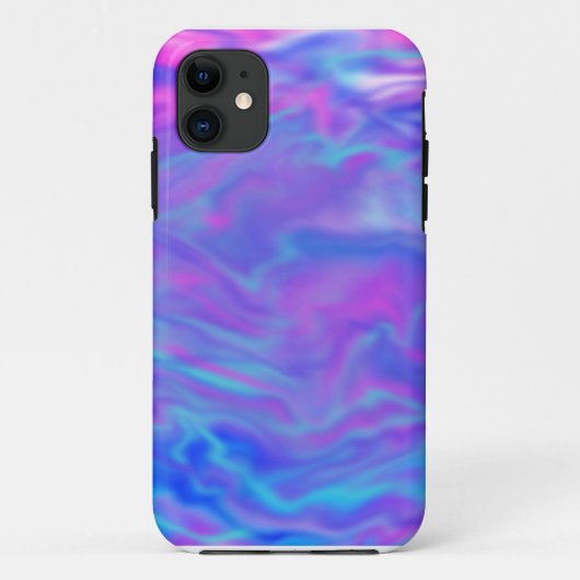 Paarse, Roze en Blue Tye-Dye Phone Case (Achterkant)