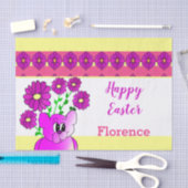 Paarse roze en geel tissuepapier (Craft)