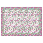 Paarse roze en groene wintersneeuwvlokken tafelkleed (Voorkant (Horizontaal))