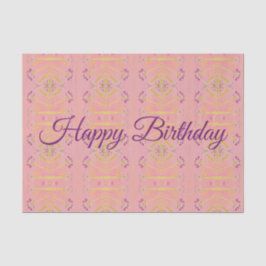 Paarse roze en kalkgroen tissuepapier