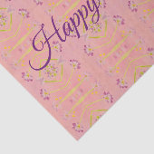 Paarse roze en kalkgroen tissuepapier (Detail)