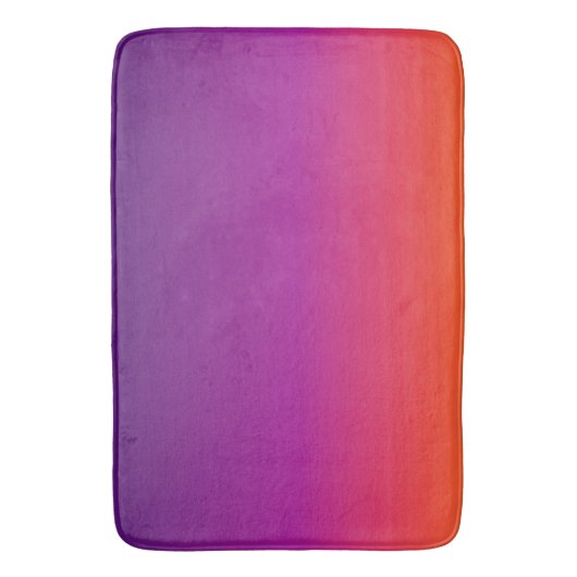 Paarse, roze en oranje gradiëntmeter badmat (Voorkant Verticaal)