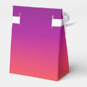 Paarse, roze en oranje gradiëntmeter bedankdoosjes (Achterkant)