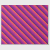 Paarse, roze en oranje gradiëntmeter cadeaupapier (Vlak)