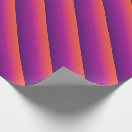 Paarse, roze en oranje gradiëntmeter cadeaupapier (Hoek)