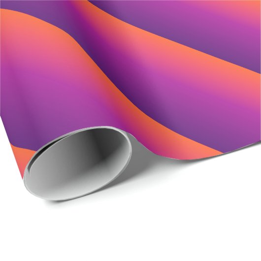Paarse, roze en oranje gradiëntmeter cadeaupapier (Rol Hoek)