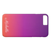 Paarse, roze en oranje gradiëntmeter Case-Mate iPhone case (Achterkant (Horizontaal))