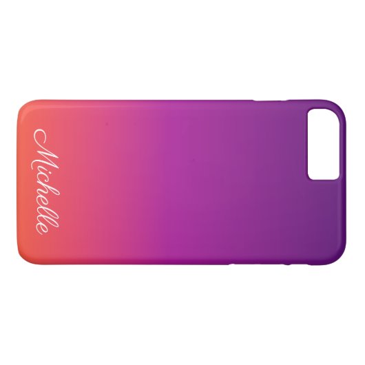 Paarse, roze en oranje gradiëntmeter Case-Mate iPhone case (Achterkant (Horizontaal))