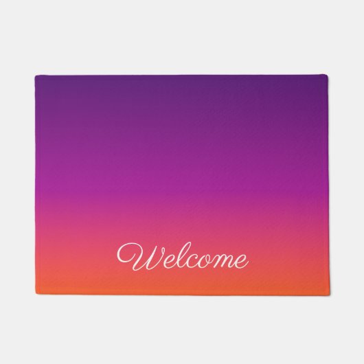 Paarse, roze en oranje gradiëntmeter deurmat (Voorkant)