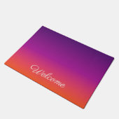 Paarse, roze en oranje gradiëntmeter deurmat (Schuin)
