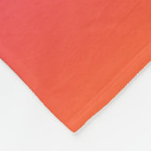 Paarse, roze en oranje gradiëntmeter fleece deken (Hoek)