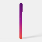 Paarse, roze en oranje gradiëntmeter iPhone 15 case (Rechterkant)